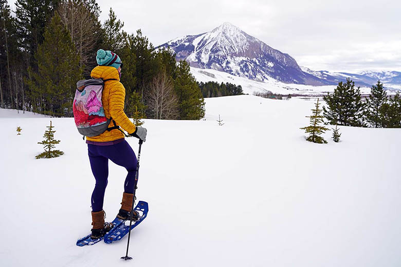 Snowshoe sleeping outlet bag